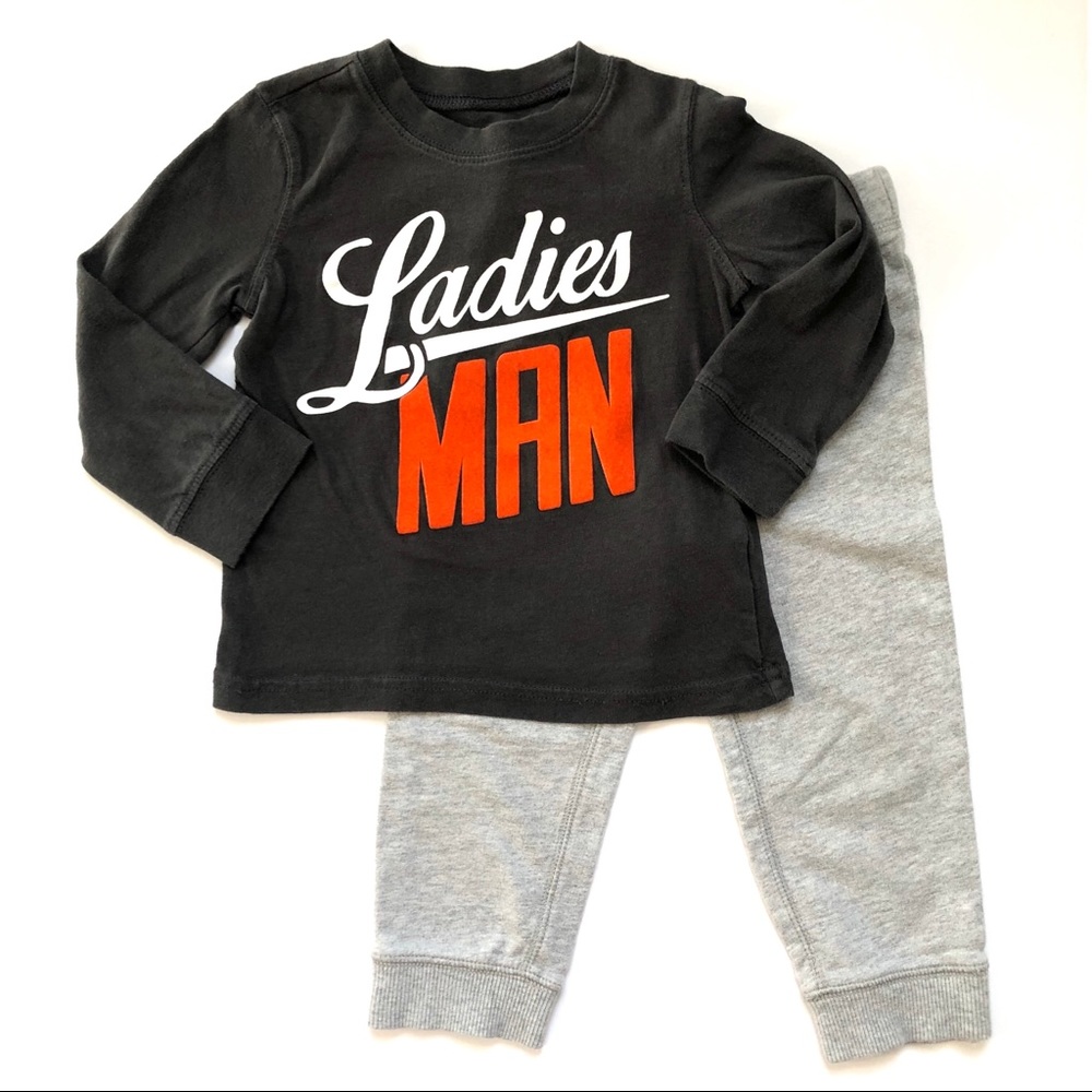 Carter’s | “Ladies Man” Shirt & Knit Pants Set 24m